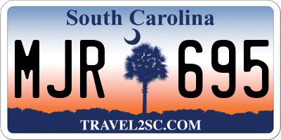 SC license plate MJR695