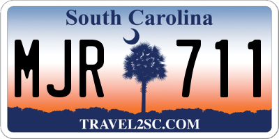 SC license plate MJR711
