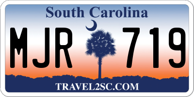 SC license plate MJR719