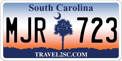 SC license plate MJR723