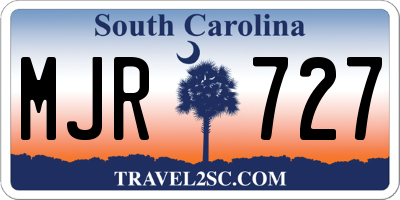 SC license plate MJR727