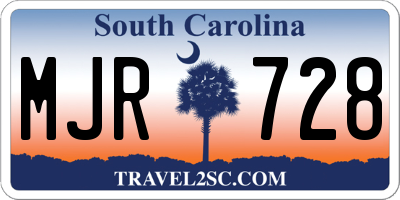 SC license plate MJR728