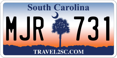 SC license plate MJR731