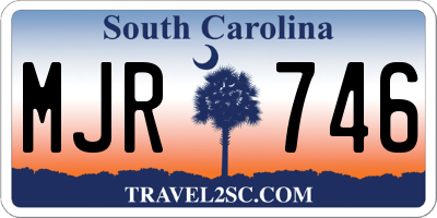 SC license plate MJR746