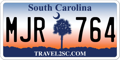 SC license plate MJR764