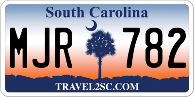 SC license plate MJR782