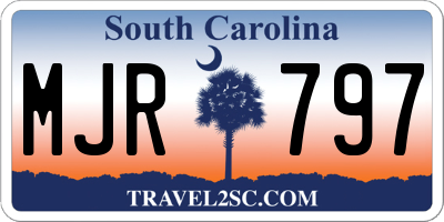 SC license plate MJR797
