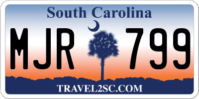 SC license plate MJR799