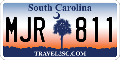 SC license plate MJR811
