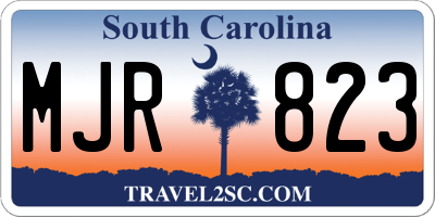 SC license plate MJR823