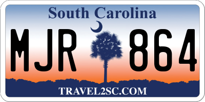 SC license plate MJR864