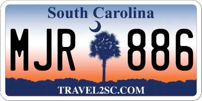SC license plate MJR886