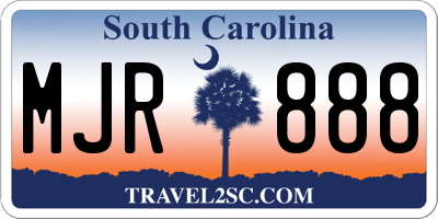 SC license plate MJR888