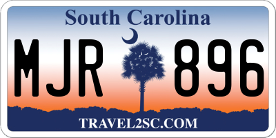 SC license plate MJR896