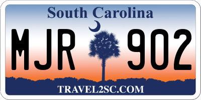 SC license plate MJR902
