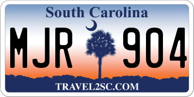 SC license plate MJR904