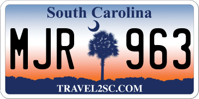 SC license plate MJR963