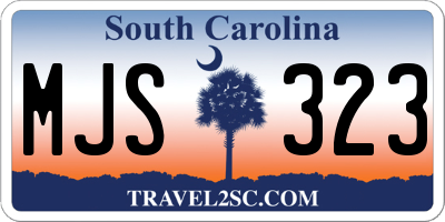SC license plate MJS323