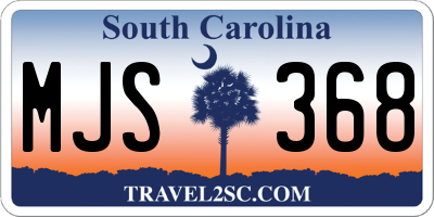 SC license plate MJS368