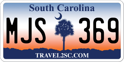 SC license plate MJS369