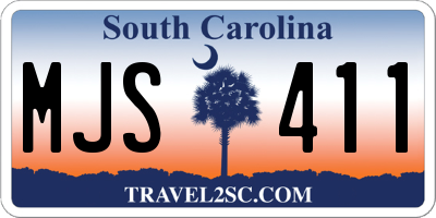 SC license plate MJS411