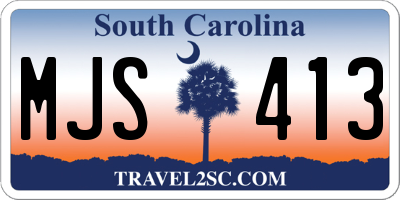 SC license plate MJS413
