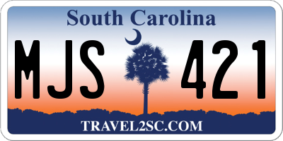 SC license plate MJS421