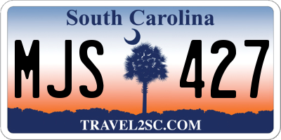 SC license plate MJS427