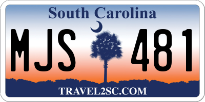 SC license plate MJS481