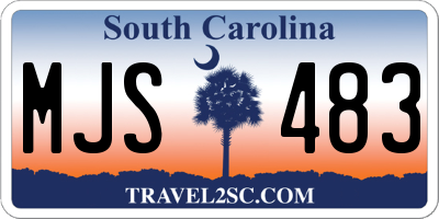 SC license plate MJS483