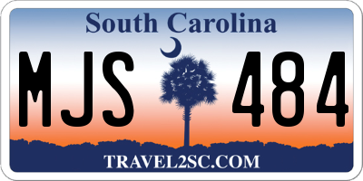 SC license plate MJS484