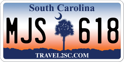 SC license plate MJS618