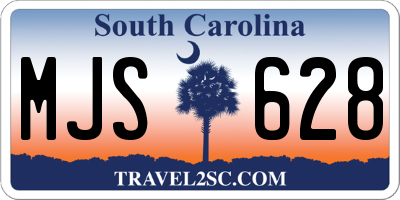 SC license plate MJS628