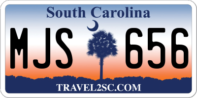 SC license plate MJS656