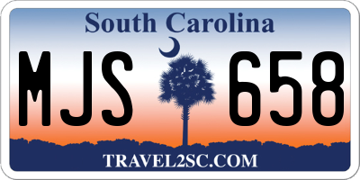 SC license plate MJS658