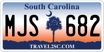 SC license plate MJS682