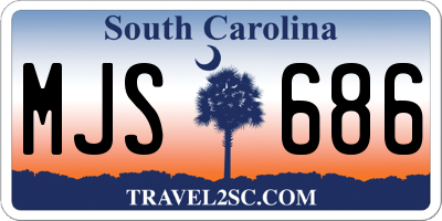 SC license plate MJS686