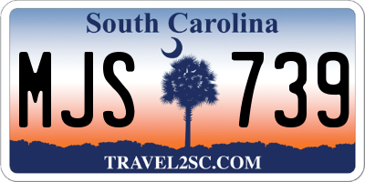 SC license plate MJS739