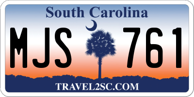SC license plate MJS761
