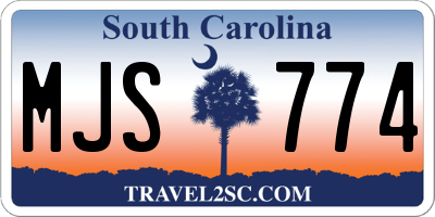 SC license plate MJS774