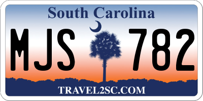 SC license plate MJS782