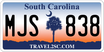 SC license plate MJS838