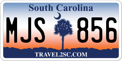 SC license plate MJS856