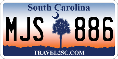 SC license plate MJS886