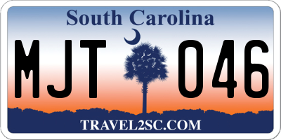 SC license plate MJT046