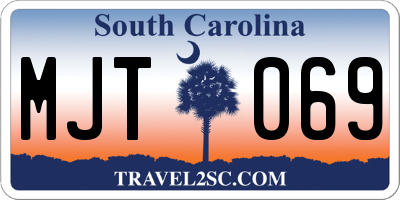 SC license plate MJT069