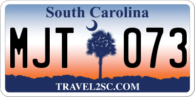 SC license plate MJT073
