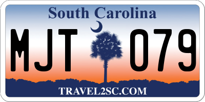 SC license plate MJT079