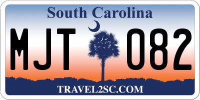 SC license plate MJT082