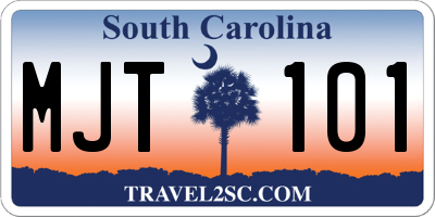 SC license plate MJT101